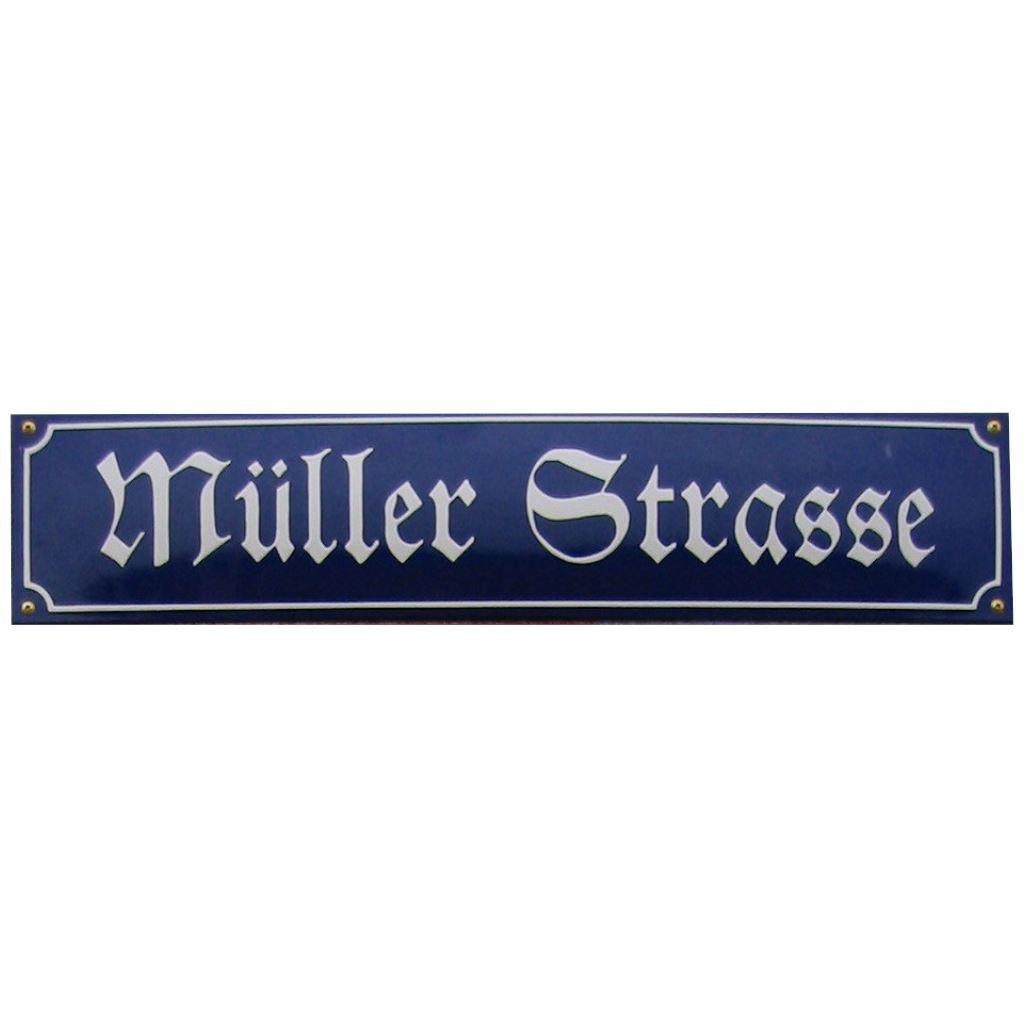 Emailleschilder Original-Straßenschild 1