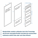 Orientierungstafel für Ihr Büro System Sylt - Wandbefestigung 2