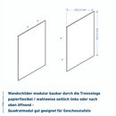 Orientierungstafel für Ihr Büro System Sylt - Wandbefestigung 3