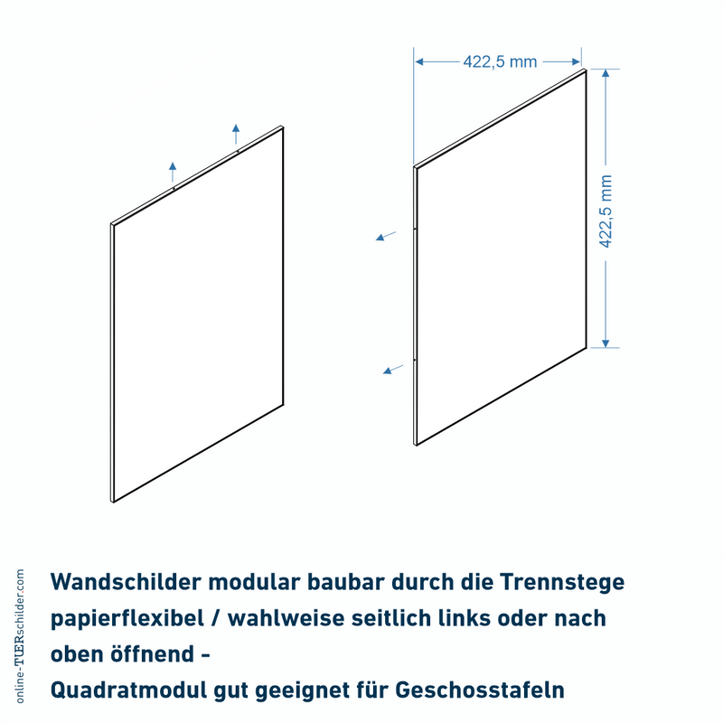Orientierungstafel für Ihr Büro System Sylt - Wandbefestigung 3