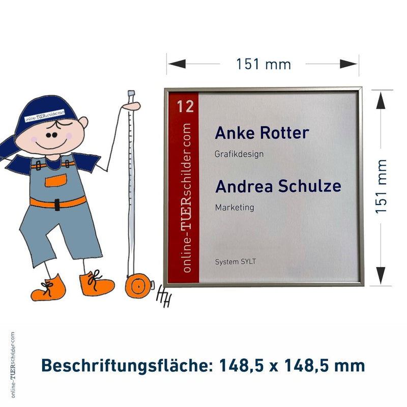 Türschild für Ihr Büro Sylt 12