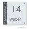 Haustürschilder Weber 13