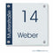 Haustürschilder Weber 17