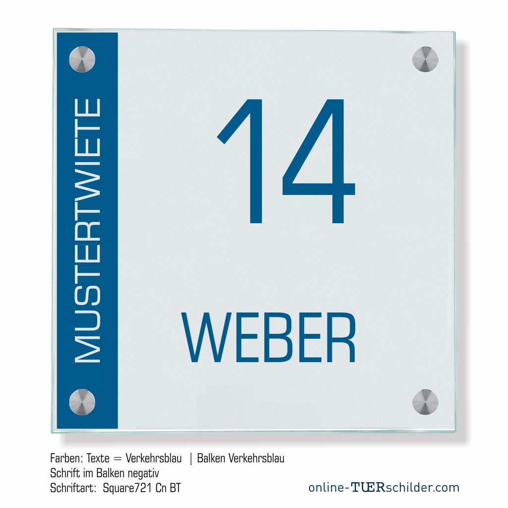 Haustürschilder Weber 16