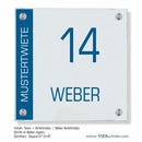 Haustürschilder Weber 16