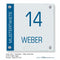 Haustürschilder Weber 16