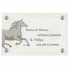 Haustürschild Background Pferd personalisiert