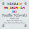 Namensschilder Milewski - Ihr Türschild personalisiert Haustürschild Herzlich Willkommen online-tuerschilder.com 