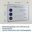 Türschild für Ihr Büro Mölln 2.0 - mit Alu-Rahmen, PET-Abdeckplatte - Türschilder Mölln - 5