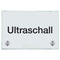 Praxisschild aus Glas Ultraschall 4