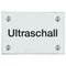 Praxisschild aus Glas Ultraschall 3