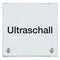 Praxisschild aus Glas Ultraschall 6