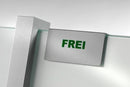 Frei besetzt Schilder als Clip - aus massivem, silber mattem Aluminium 2