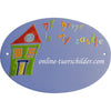 Familienschild aus Keramik My home is my castle Größe 20,5 x 14 cm (BxH) personalisiert