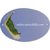 Familienschild aus Keramik Insel Amrum Größe 20,5 x 14 cm (BxH) personalisiert