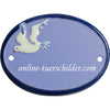 Keramikschild Eine fliegende Möwe Größe 9,5 x 7 cm (BxH) personalisiert