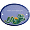 Türschild aus Keramik Frosch personalisiert online-tuerschilder.com Hellblau 