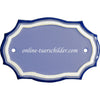 Keramikschild Blanko Türschild Größe 12 x 8 cm (BxH) personalisiert