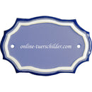 Türschild aus Keramik Blanko Türschild personalisiert Keramikschild Blanko  Hellblau 