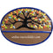 Türschild aus Keramik Bunter Lebensbaum personalisiert Türschild Keramik  Braun 