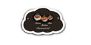 Familientürschild aus Keramik 3-4 Familienmitglieder Zwerg Wolke Familientürschild aus Keramik Zwerg Wolke online-tuerschilder.com 3 Personen Braun 