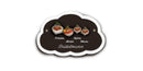 Familientürschild aus Keramik 3-4 Familienmitglieder Zwerg Wolke Familientürschild aus Keramik Zwerg Wolke online-tuerschilder.com 4 Personen Braun 