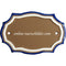 Türschild aus Keramik Blanko Türschild personalisiert Keramikschild Blanko  Braun 