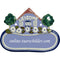 Türschilder aus Keramik Haus und Welcome personalisiert Keramikschild Haus und Welcome Hellblau 