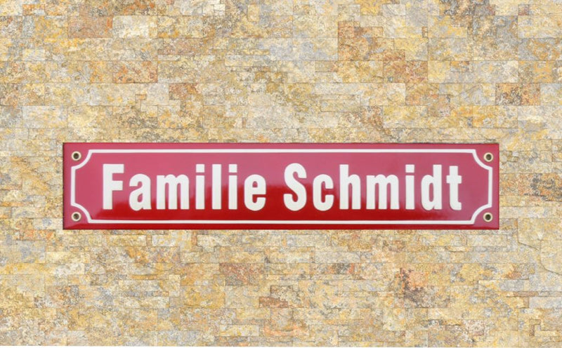 Emailleschilder Mini-Straßenschild 3