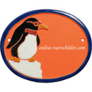 Türschild aus Keramik Pinguin auf Eisscholle 13