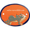 Türschild aus Keramik Schlafende Maus auf Liegestuhl personalisiert Terracotta 