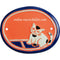 Türschild aus Keramik Weisse Katze personalisiert online-tuerschilder.com Terracotta 