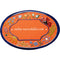 Türschild aus Keramik Wildblütendekor personalisiert online-tuerschilder.com Terracotta 
