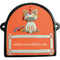 Türschild aus Keramik Einhorn, schwarzer Rand personalisiert Türschild Keramik Einhorn - Terracotta 
