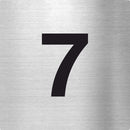 Piktogramm Zahl 7 aus Edelstahl Piktogramme Zahl 7 online-tuerschilder.com 70x70mm 